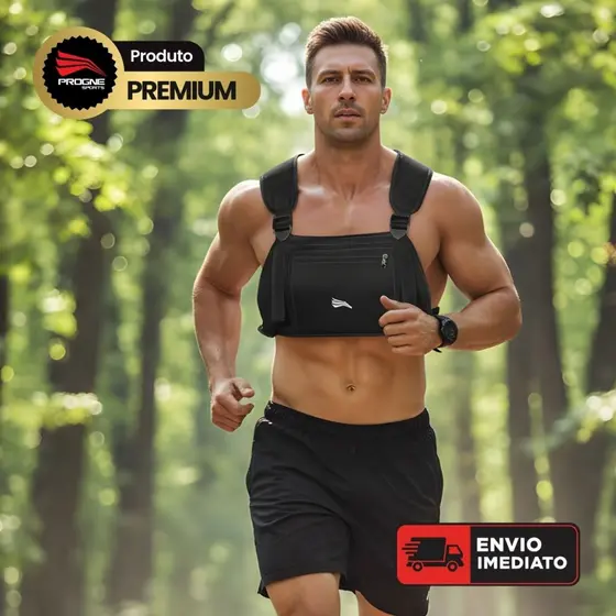 COLETE PEITORAL C/ BOLSOS – CORRIDAS TRILHAS TREINOS EXERCÍCIOS – PROGNE SPORTS