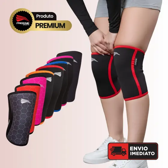 Joelheira Neoprene 7mm Premium Progne Sports - Proteção Articular e Suporte de Carga - Agachamento LPO Cross Training