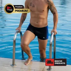 SUNGA BOXER PREMIUM DUAS CORES LATERAL ADULTO - NATAÇÃO PRAIA TREINOS - PROGNE SPORTS