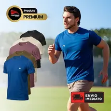 CAMISETA PREMIUM MALHA SOFT PLUS MASCULINA - ACADEMIA TREINOS CORRIDAS - PROGNE SPORTS
