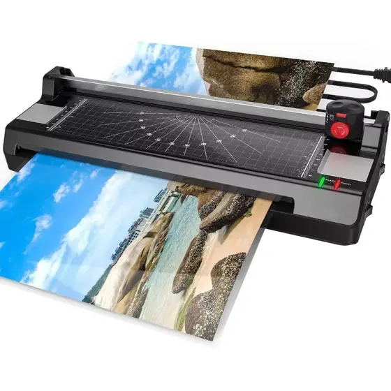 Plastificadora e Laminadora A4 Quente e Fria Refiladora Trimmer 110V - OL288S
