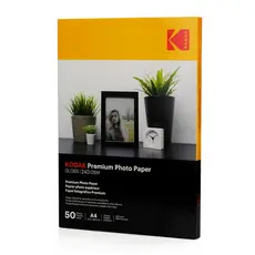 Papel Fotográfico Premium Kodak A4 Gloss 240g 50 Folhas - CGP240