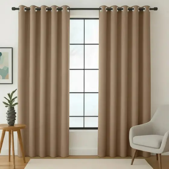 Cortina Oxford 3 metros  x 2.50 para Sala/Quarto com Ilhós para Varão