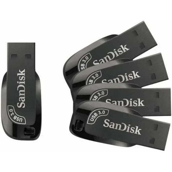 Kit 5 pendrive 128gb 3.2 Sandisk  ultra shift Original