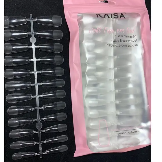 Unhas Soft Tips em Gel - Transparente 240 PCS