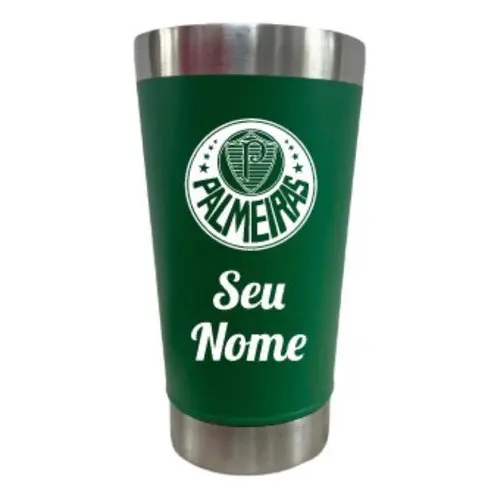 Copo Térmico Do Palmeiras C/ Tampa E Abridor 473ml Verão