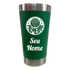 Copo Térmico Do Palmeiras C/ Tampa E Abridor 473ml Verão