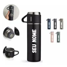 Garrafa Térmica Squeeze Café Quente 2h Frio 3h 500ml Copo Caneca Personalizada