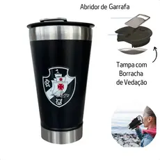 Copo Térmico Cerveja Café Chopp 473 Ml C/ Tampa Vasco