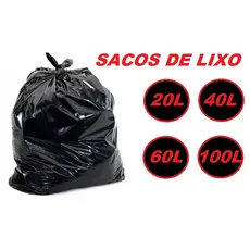 SACO PARA LIXO 20L 40L 60L 100L resistente forte com preço justo mais barato