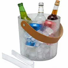 Balde de Gelo Acrílico Modern Stripes 825ml Bebidas Vinhos Mai Home Estiloso