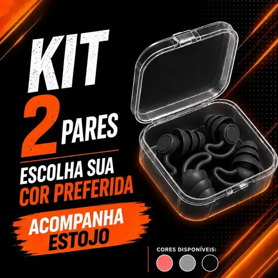 Protetor De Ouvido Natacao Dormir Banho Auricular Antiruído Tampão Auricular De SiliconePara Natação