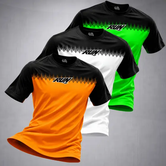 Kit 3 Camiseta Dry Fit Masculina Academia Camiseta Premium Musculação Treino Esportiva Corrida