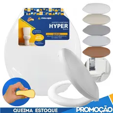Assento Sanitário Tampa Vaso Almofadado Hyper Oval Redondo Deca Icasa Celite Incepa Hervy Meu Ape