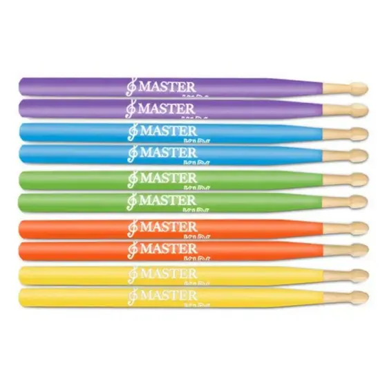 Par Baquetas Infantil Liverpool Colorida Crianças Master Kids