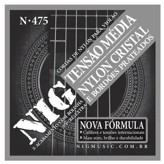 Encordoamento Nig De Nylon Para Violão com Bolinha N475