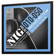 Encordoamento Nig De Aço Violão 010 /.050 Bronze 85/15 - N500