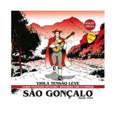 Encordoamento Cordas São Gonçalo Viola Caipira Leve- COBRE PRATEADO- Com Bolinha IZ 16702