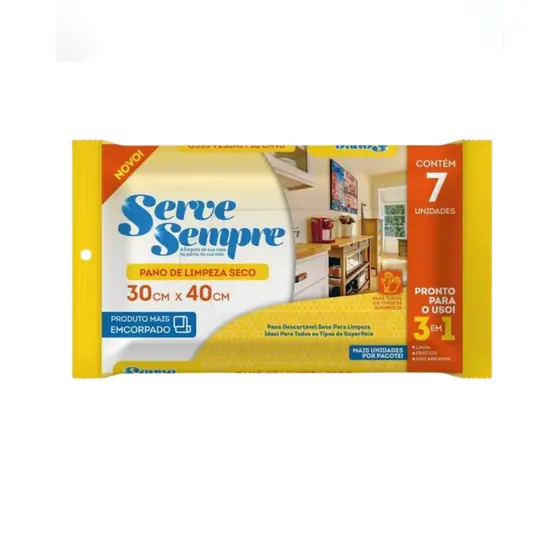 PANO UMDECIDO SERVE SEMPRE - LIMPEZA A SECO