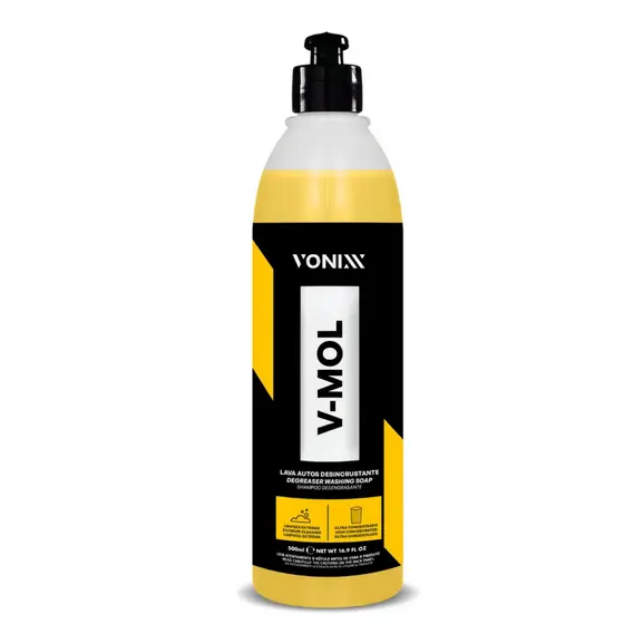 Shampoo Lava Autos Desincrustante V-Mol 500ml Vonixx