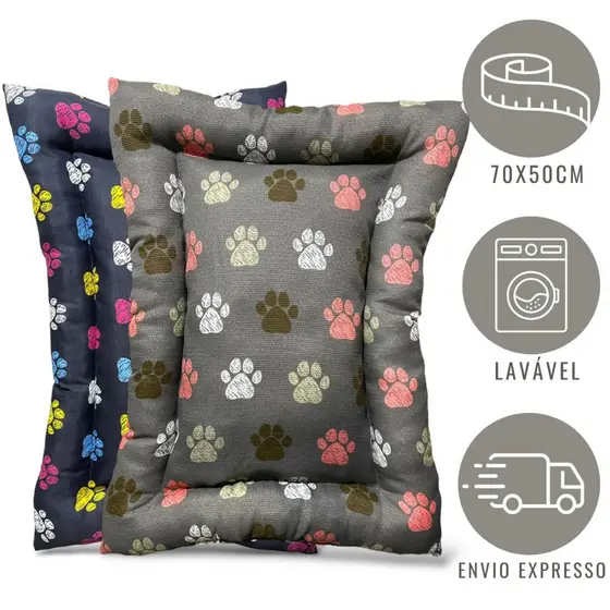 Cama Pet Colchonete de Cachorro e Gato Tamanho M 65x45cm