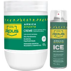 KIT ALIVIO FADIGA MUSCULAR CREME E GELO SPRAY ARNICA SPORTS D'AGUA NATURAL