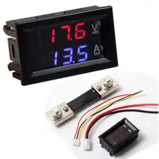 Voltimetro Amperimetro + Shunt Resistor 100A Dc 0-100v