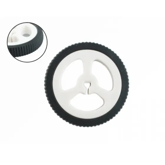 2x Roda 34mm Para Micro Motor Dc 12v N20 Robô Para Arduino