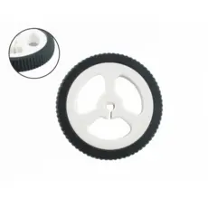 2x Roda 34mm Para Micro Motor Dc 12v N20 Robô Para Arduino