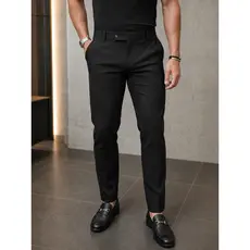 Calça Social Alfaiataria Masculina Slim Fit Premium Caimento Ajustado