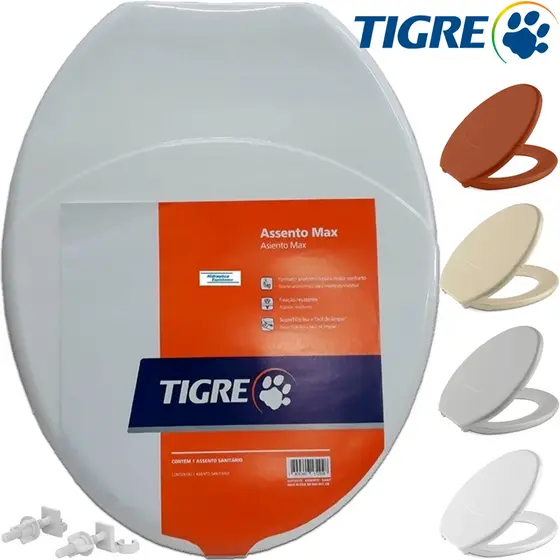Assento Sanitário Universal Tampa De Vaso Privada Oval Banheiro Max Plena Tigre Incepa Celite Deca Icasa Logasa Ideal Standard Roca Santa Clara Fiori Lorenzetti Hervy Eternit
