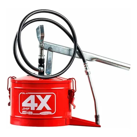 Engraxadeira Graxeira Manual 4 Kg Bomba De Graxa JHF4X Oficina Caminhão Trator Máquina Hydronlubz