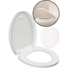 Assento Sanitário Oval Universal Tampa De Vaso Smart Fechamento Suave Atlas Roca Deca Celite Icasa Incepa