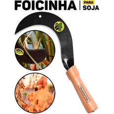 Foice Foicinha Tramontina Cabo De Madeira P/ Trabalhos Agrícolas Corte De Soja E Jardinagem	