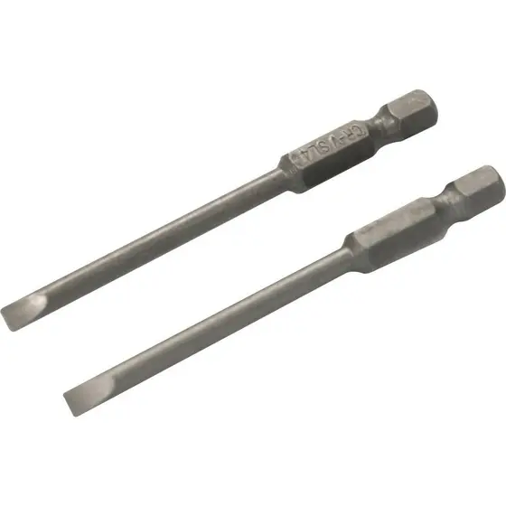 Jogo Bits Ponteiras Fenda Encaixe Sextavado 1/4 4mmx75mm Vonder