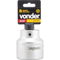 Soquete Sextavado Encaixe 3/4 38mm Curto Cromo Vanádio Vonder
