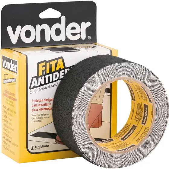 Fita Antiderrapante 50mmx15M Preta Vonder