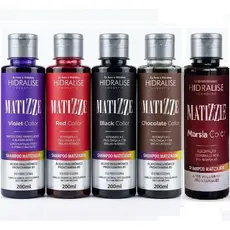 Shampoo Tonalizante Escurecedor S/ Amônia Avelã, Marsala, Loiro, Vermelho Ruivo 100% Natural Matizze
