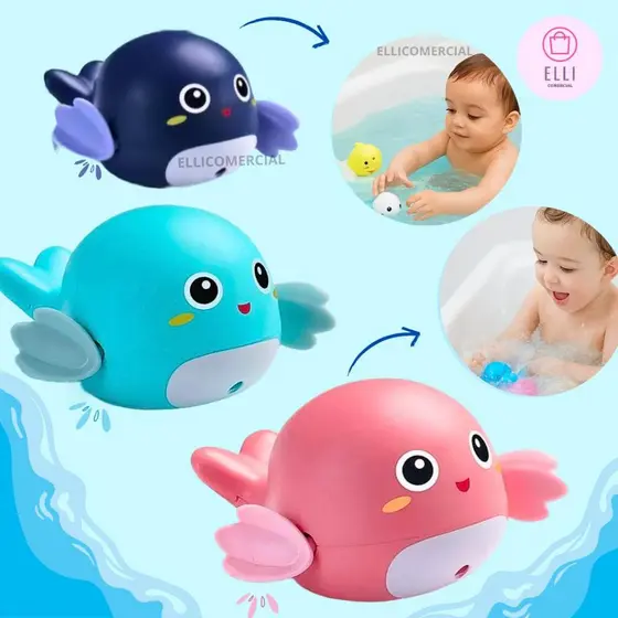 Brinquedo De Banho Divertido A Corda Que Nada Sozinha Água Banheira E Piscina Bebê