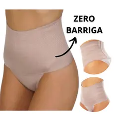Cinta Cintura Alta Modeladora de ALTA COMPRESSÃO Calcinha Zero Barriga Redutora de Medidas Abdominal