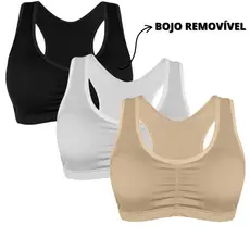 Top Fitness Nadador Academia com Bojo Removível em Microfibra Academia Camada Dupla Sustentação Toper Conforto