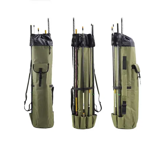 ~ Estojo / Porta Varas De Pesca De Tecido / Bolsa Organizadora Para Viagem / Pesca