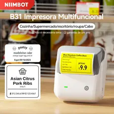 Niimbot B3S/B31 Etiqueta Impressora Sem Tinta Bluetooth Portátil Inteligente , Largura De Impressão De 20mm A 75mm