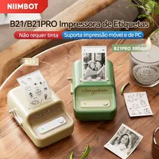 Niimbot B21/B1/B21Pro/B2 Impressora Portátil de Etiquetas Bluetooth Térmica Criadora de Etiquetas Adesivas Sem Tinta