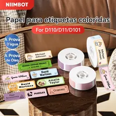 NIIMBOT D110/D11/D101 Papel De Rótulo Adesivo À Prova D'água