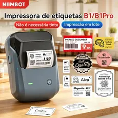 NIIMBOT B1/B1Pro Impressora de Etiquetas Portátil Bluetooth Preço Criador de Etiquetas Adesivas Sem Tinta