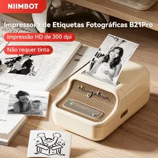 Niimbot B21_Pro Impressora De Etiquetas Fotográficas Smart Bluetooth Label Maker Imagem Home Comercial Máquina De Escrit