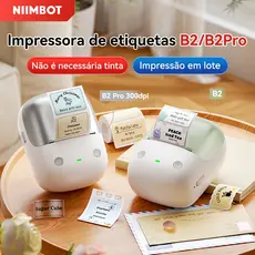 Niimbot B2/B2Pro Mini Impressora De Etiquetas Portátil Bluetooth Para Etiqueta De Nome , Adesivos De Alimentos Interrupt