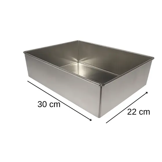 Forma De Bolo Retangular Assadeira Alta 30 x 22 x 10