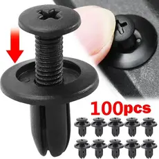 30/50/100 Pçs 8mm Rebites De Plástico Fixadores Parafuso Pára-Choques Do Carro Fender Preto Rebite Clipes Para Toyota Fo